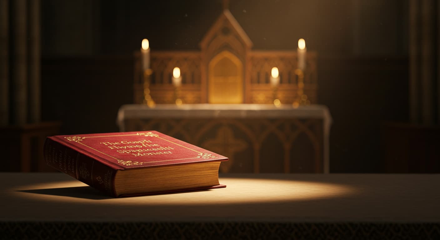 祭壇の上の聖典『福音書』